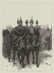 Der Geschützwagen, auf dem der Sarg transportiert wurde